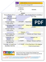 Important Days With Themes 2019 in Bengali PDF