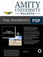 Topic: Desertification: Prepared by Shreya Dutta & Nobarun Borah Subject: Environmental Studies