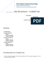 CH 2 Linear Data Structure - Linked List