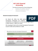 ACF 1101 Financial Accounting: Revised Conceptual Framework