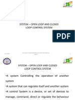 System - Open Loop and Closed Loop Control System: 21/6/2017 1 Mct/Unit I/Narasimharaj/Lecture Materials/Iv Mech