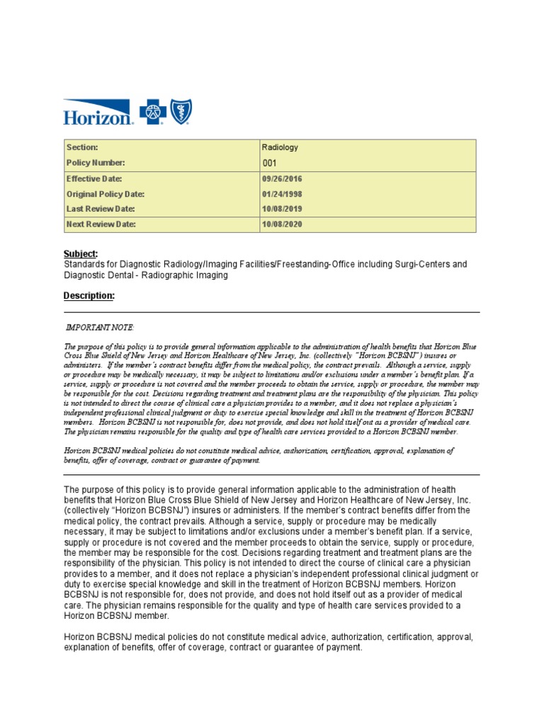Standards For Diagnostic Radiology | PDF | Radiology | Medical Imaging