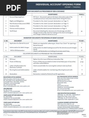 Account Opening Form