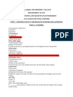 Velammal EC8701 MCQ Questions on Antenna and Microwave Engineering