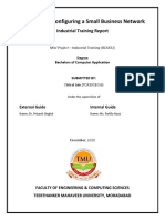 Building and Configuring A Small Business Network: Industrial Training Report