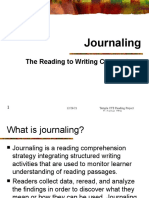 Journaling: The Reading To Writing Connection