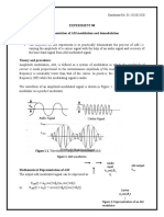 Experiment 08 Implementation of AM Modulation and Demodulation Objective