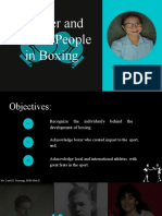 Pioneer and Known People in Boxing: Ma. Zsarell D. Dimayuga Bsed-Math Ii