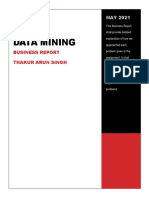 Data Mining Business Report