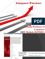 Impact Factor of Journals