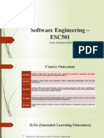 Software Engineering - ESC501: - Prof. Poulami Dutta