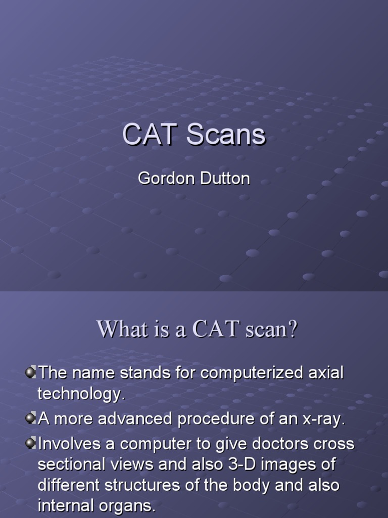 CAT Scans | PDF | Computers