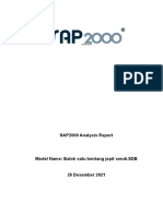SAP2000 Analysis Report for Single Span Beam with Pinned Connection