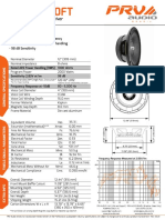 PRV Audio 12MB2000FT Datasheet