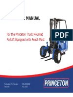 Operator Manual: For The Princeton Truck Mounted Forklift Equipped With Reach Mast