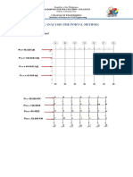 Frame Analysis (The Portal Method) : Frame Elevation Along Grid 5