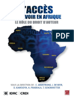 L_accès Au Savoir en Afrique _ Le Rôle Du Droit D_auteur