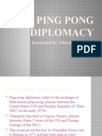 Ping Pong Diplomacy
