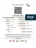COVID-19 Vaccination Certificate ( - )