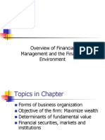 Overview of Financial Management and The Financial Environment