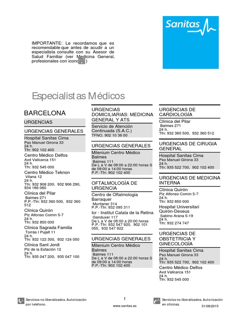 Guia Medica Barcelona | PDF | Cuidado de la salud | Medicina