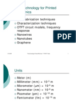 Nanotechnology For Printed El T I Electronics