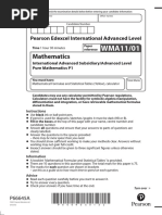 IAL Pure Mathematics P1 October 2021