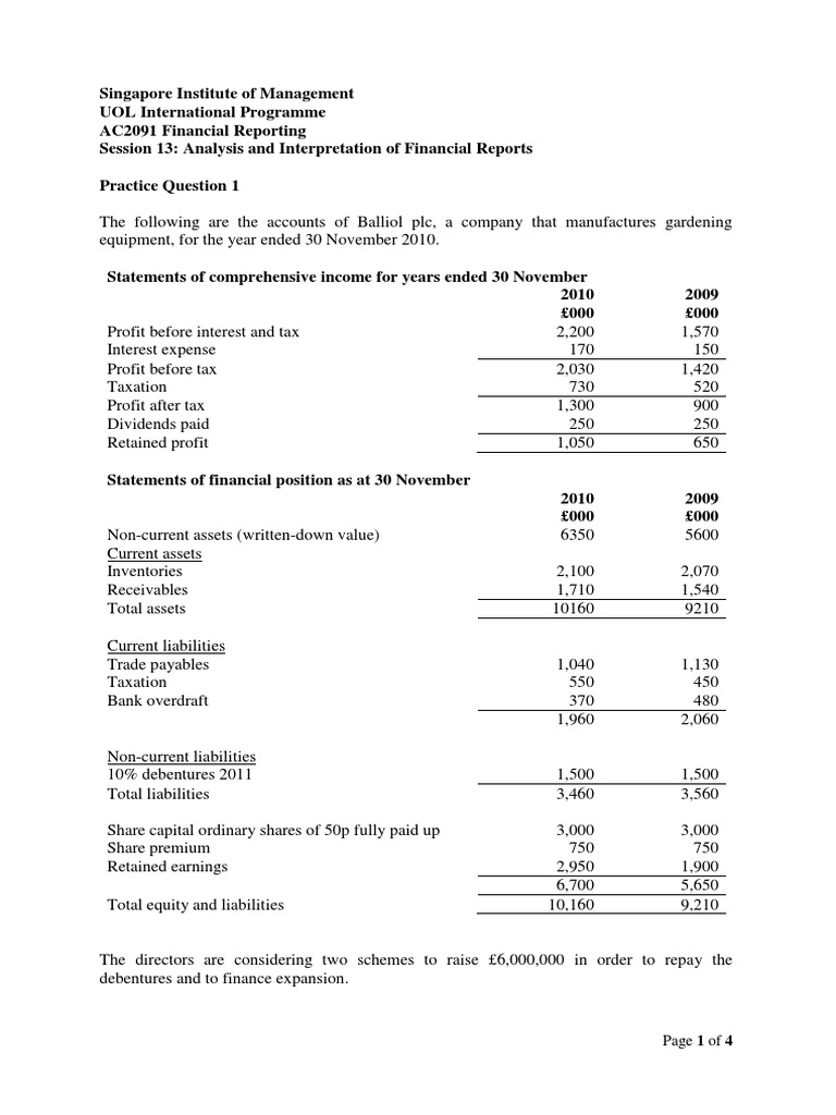Financial Reporting Analysis Guide | PDF | Equity (Finance) | Dividend