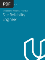 Site Reliability Engineer Nanodegree Program Syllabus