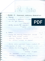 A2 Biology Handwritten Notes 