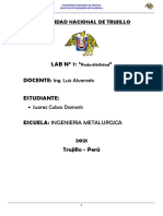 Análisis de la influencia del tipo de mineral en la reductibilidad del hierro esponja