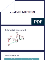 Linear Motion Lec01