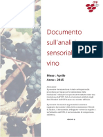 Documento Sull Analisi Sensoriale Del Vino