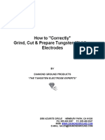 How to Prepare Electrode TIG