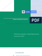 OEE DP Industria Manufacturera Diciembre 2020