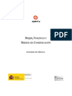 Mujer, Violencia y Medios de Comunicación - Dossier de Prensa