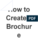 How To Create A Brochur e