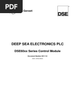 Deep Sea Electronics PLC: DSE60xx Series Control Module