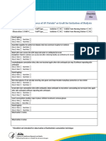 ICE Checklist #1c: Access of AV Fistula or Graft For Initiation of Dialysis