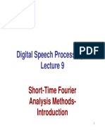 Digital Speech Processing-: Short-Time Fourier Analysis Methods