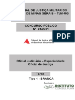 Instituto Consulplan 2021 TJM MG Oficial Judiciario Oficial de Justica Prova