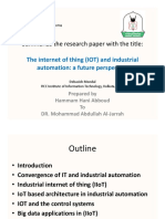 Summarize The Research Paper With The Title:: The Internet of Thing (IOT) and Industrial Automation: A Future Perspective