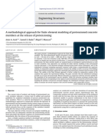 A Methodological Approach For Finite Element Modeling of Pretension Ed Concrete Members at The Release of Pretension Ing
