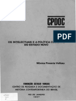 Mônica Pimenta Velloso - Os Intelectuais e a Política Cultural Do Estado Novo-Fundação Getúlio Vargas (1987)