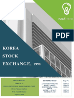 Korea Stock Exchange crash of 1998