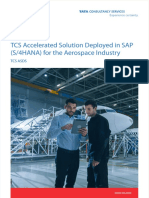TCS Accelerated Solution Deployed in SAP (S/4HANA) For The Aerospace Industry