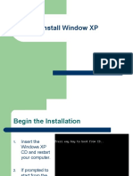 Install Window XP