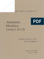 Aristóteles Metafísica Livros I-III