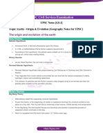 Earth Origin Evolution Geography Notes for UPSC