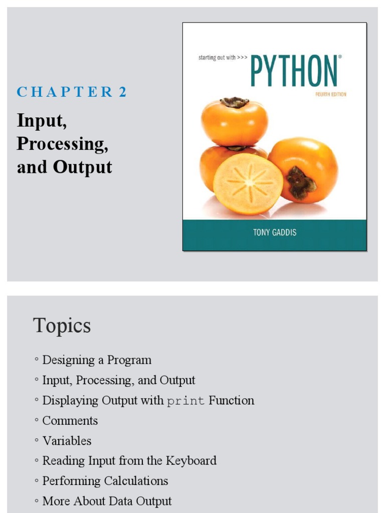 Input and Output in Python Programming | PDF | Variable (Computer ...